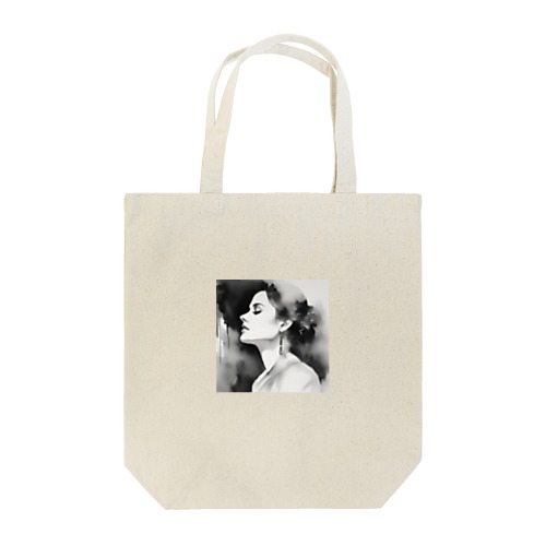 はかなげな女性（モノクロ） Tote Bag