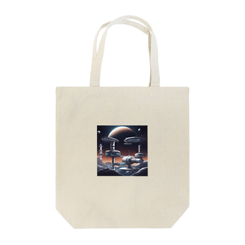 1. Futura Space Station Tote Bag