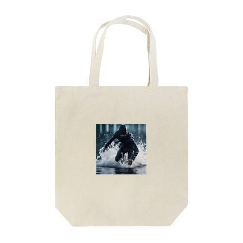 水の上を走る忍者 Tote Bag