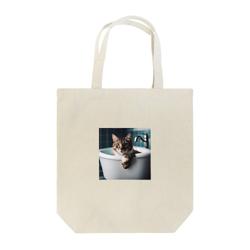 猫の入浴 Tote Bag