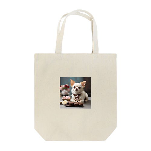 チワワと一緒に楽しむアフタヌーンティータイム！ Tote Bag