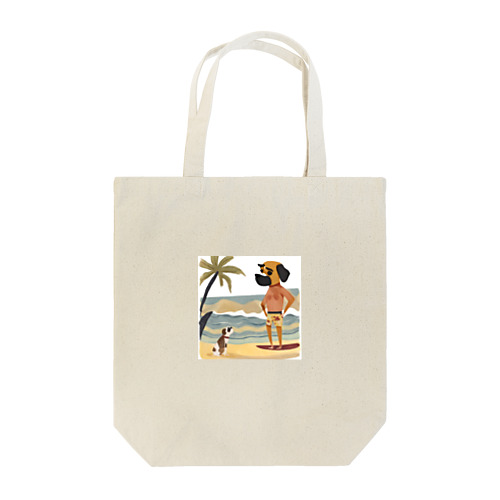 ボクサー犬？サーファー？ Tote Bag