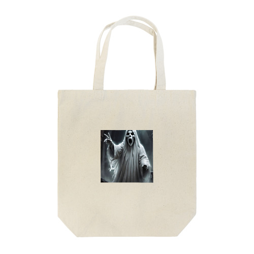 ピースをするオバケ Tote Bag