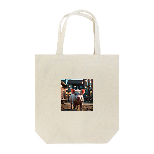 リアルな豚 Tote Bag