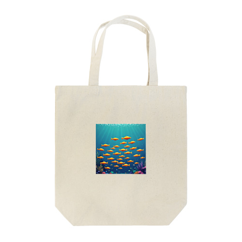 海中を泳ぐ魚のひれ Tote Bag