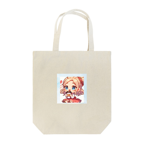 カフェが好きな女の子 Tote Bag