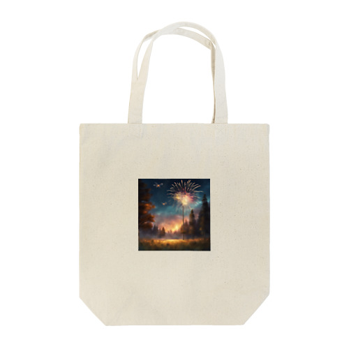 花火と空を舞う蛍 Tote Bag