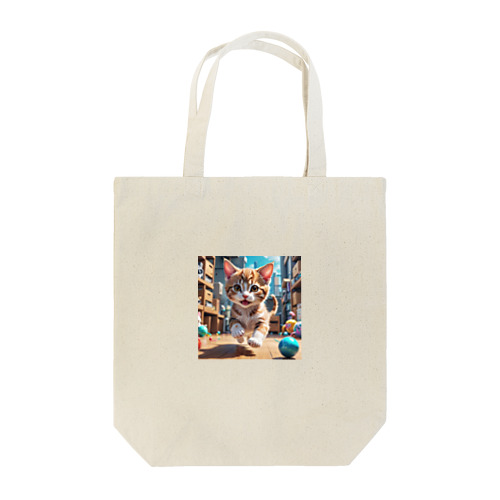 Kikimimiネコ（走る） Tote Bag