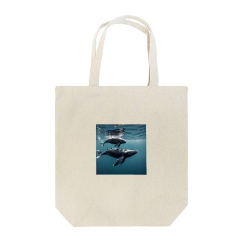 クジラの親子 Tote Bag