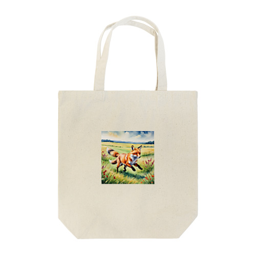 駆けるキツネ Tote Bag