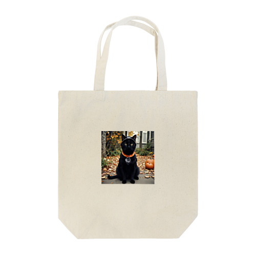 ハロウィン黒猫 Tote Bag