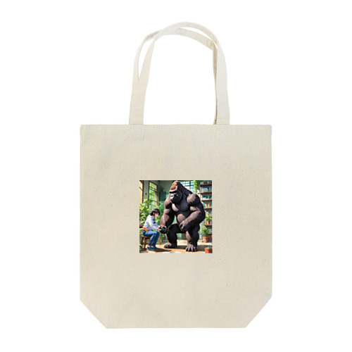 ゴリラと介護士 Tote Bag