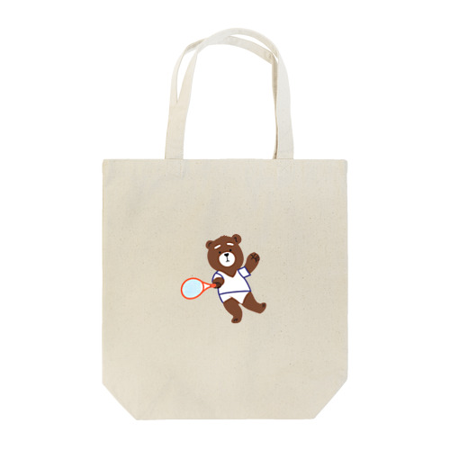 テニスするクマ Tote Bag