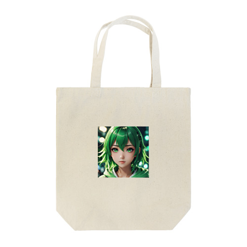 可愛らしいアニメキャラクターが描かれた美少女イラスト Tote Bag