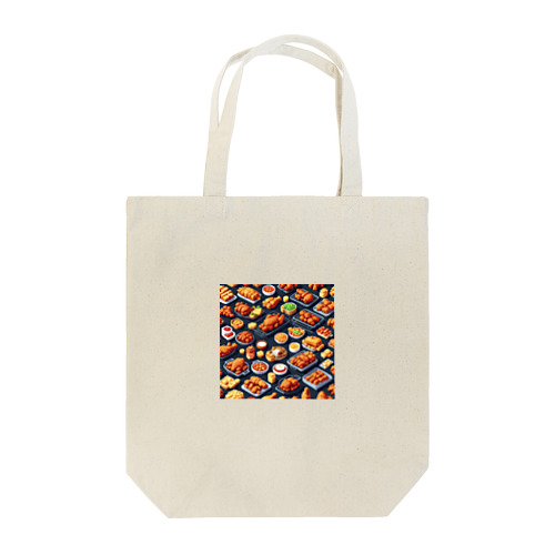 ドット絵シリーズ９チキン祭りゴージャスver. Tote Bag