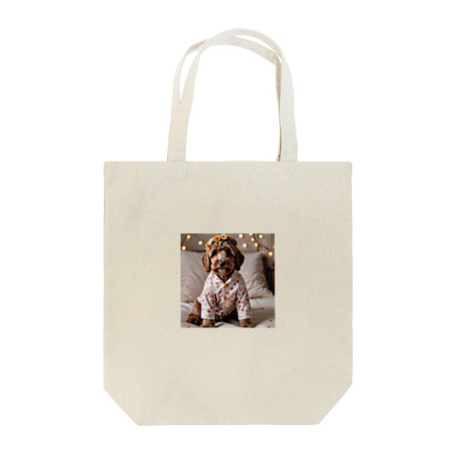 お洋服を着たオーストラリアン・ラブラドゥードル Tote Bag