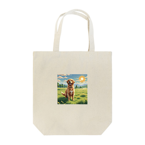 ドット絵のゴールデンレトリバー Tote Bag