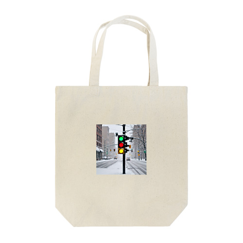 「とある国の冬の信号」 Tote Bag