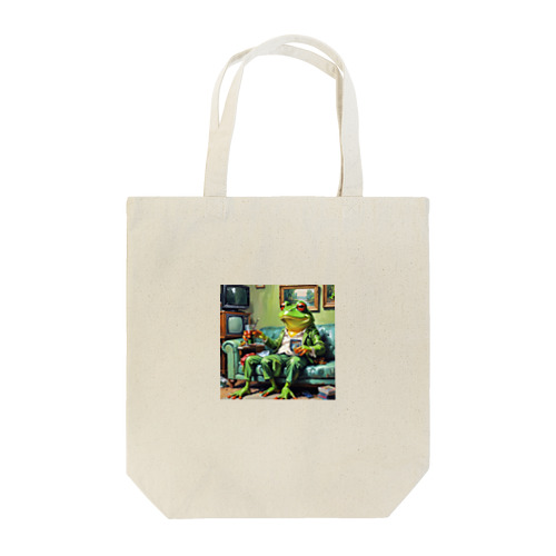 ジョークを言っているカエル Tote Bag