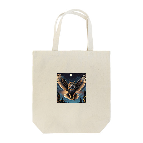 飛んでいるふくろう Tote Bag