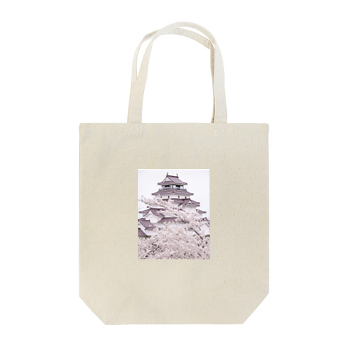 城と桜のコラボ Tote Bag