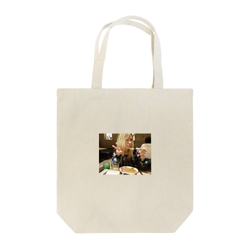 カレー食べながらピースするトマピー Tote Bag