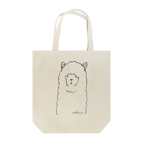 アルパカ線画 Tote Bag