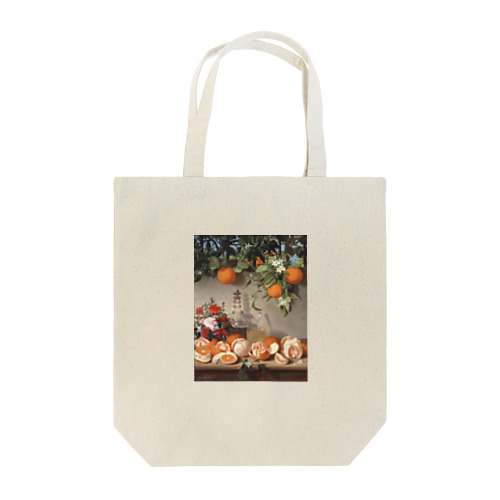 ラファエル・ロメロ・バロス《オレンジのある静物》 Tote Bag