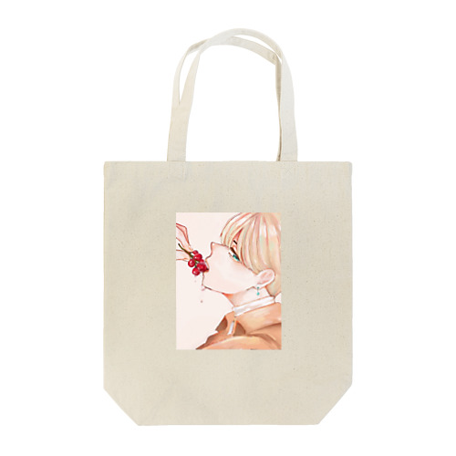 ぶどう食べてる少年 Tote Bag