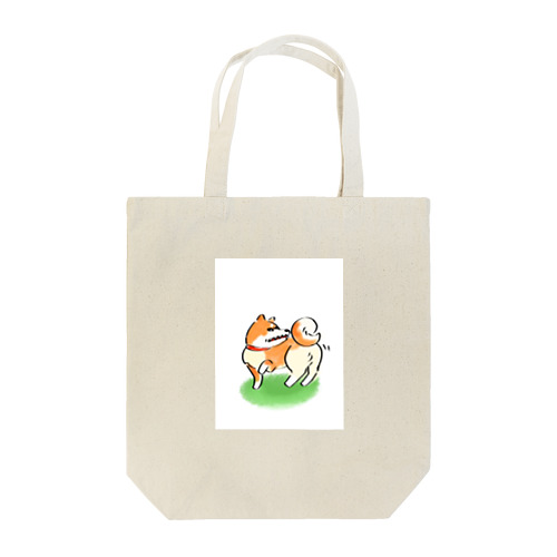 ただいましっぽ追いかけ中 Tote Bag