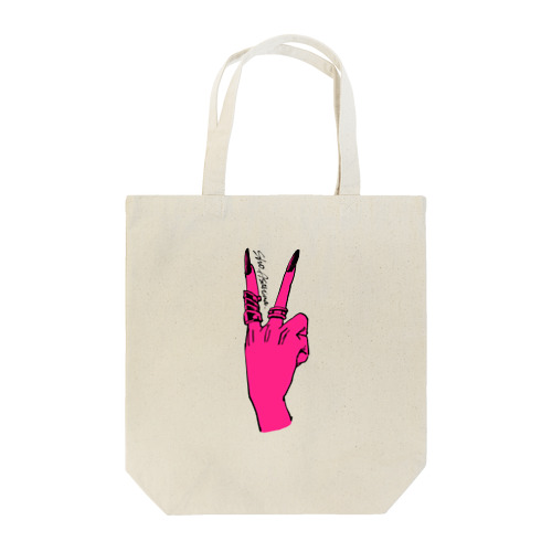 強ガール ハンドサイングッズ 雪ちゃんver. ピンク Tote Bag