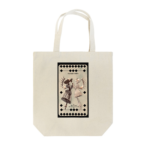 【シザーズクラウン】白黒鸚鵡貝羊たちの黙々(カード) Tote Bag