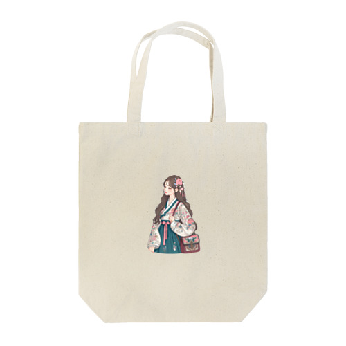 韓国風の女の子(チマチョゴリ着) Tote Bag