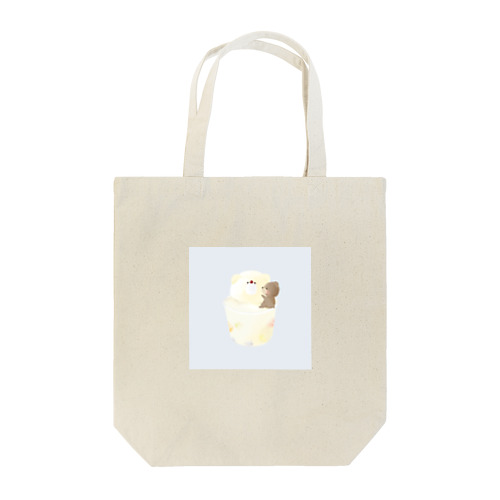 こいしたクマとカップアイス Tote Bag