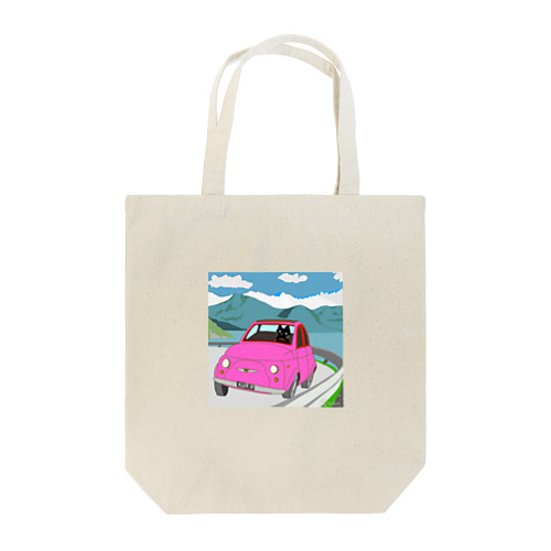 くろねこさんと車 Tote Bag