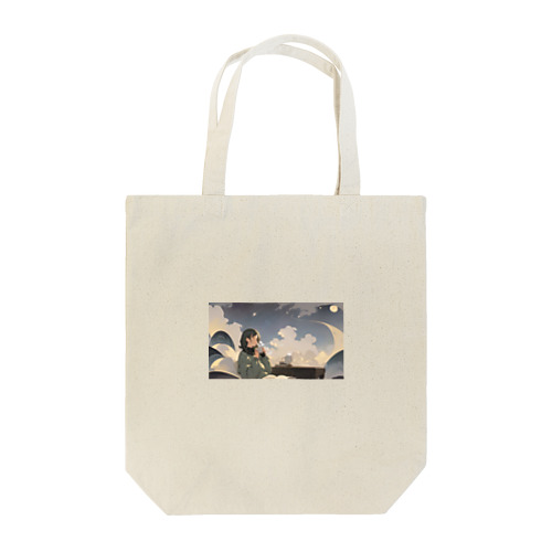 chill girl coffee time Tote Bag