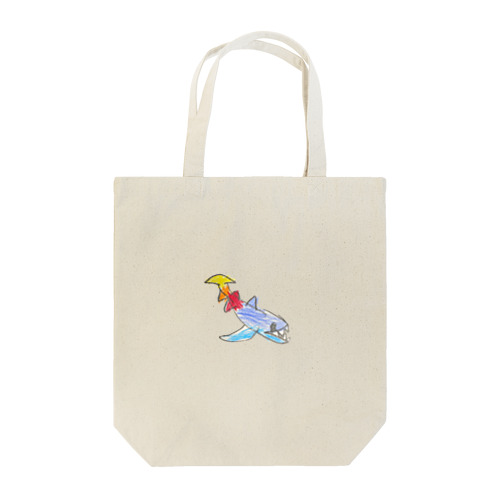 虹色のサメ Tote Bag