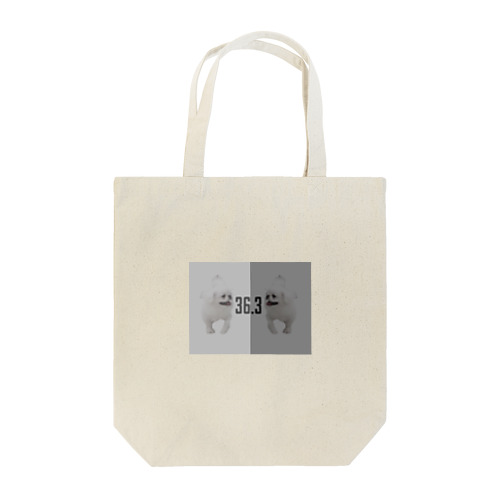 36.3 モノクロペキちゃん Tote Bag
