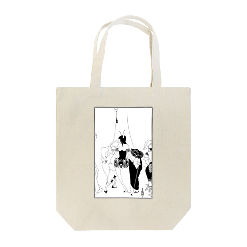 オーブリー・ビアズリー「赤死病のマスク」挿絵 Tote Bag