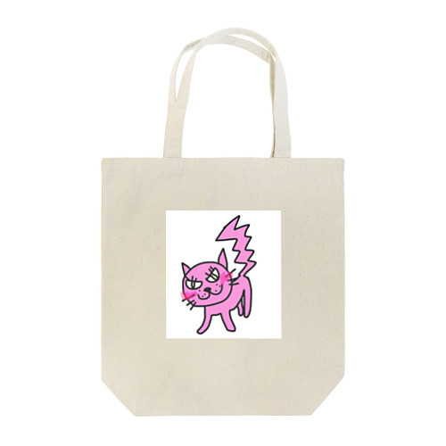 ピンクのねこオコ Tote Bag