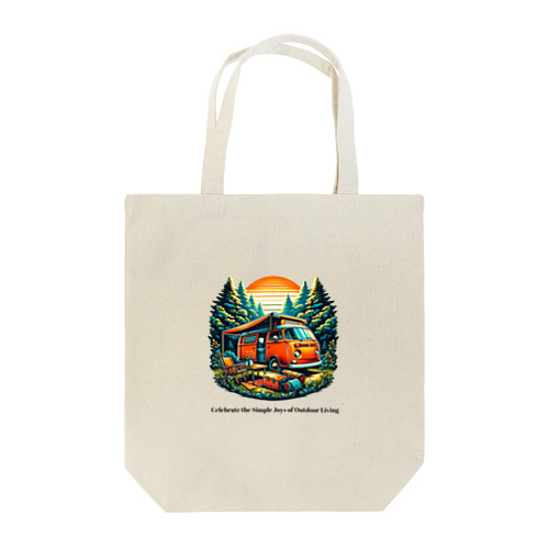 アウトドア　キャンピングカー Tote Bag