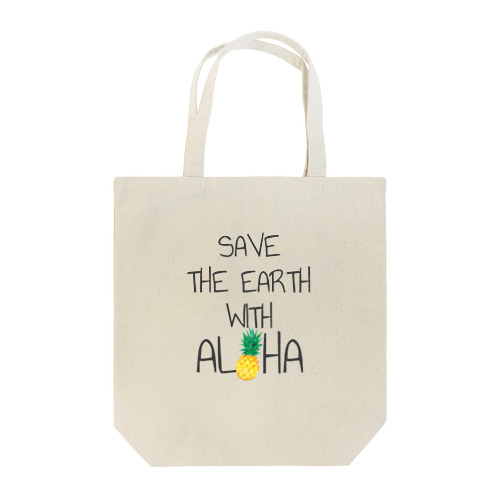SAVE THE EARTH WITH ALOHA トートバッグ