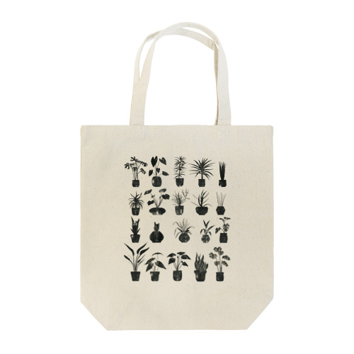 モノクロームの植物園 Tote Bag