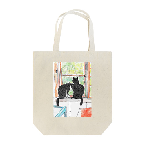 小樽の猫２ひき Tote Bag