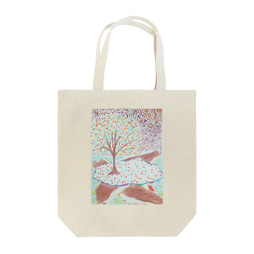 Colorful tree トートバッグ