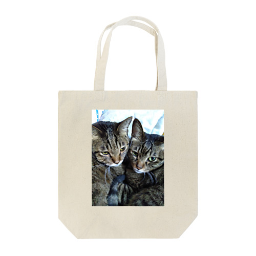 キジトラ猫の仲良し姉妹 Tote Bag