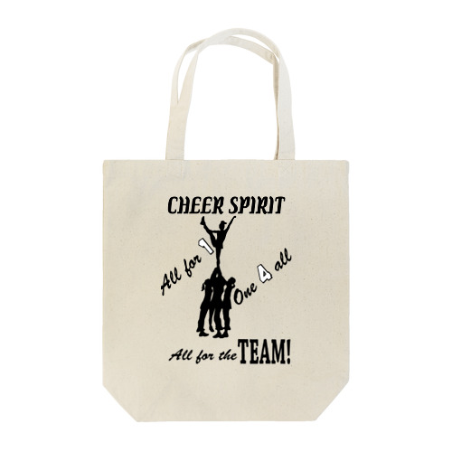 Cheer Spirit BW Tote Bag