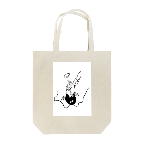 JUNSEN(純仙)浮世絵風　鯰にまたがるさる Tote Bag