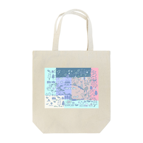 森の仲間たち　パステル系 Tote Bag