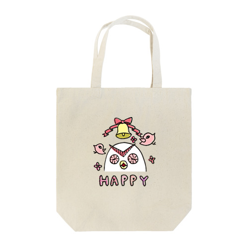 HAPPYフクロウ Tote Bag